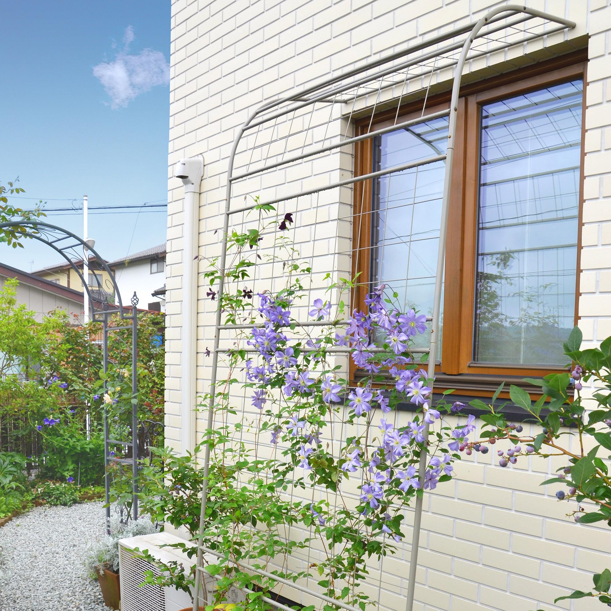 アーチ Amazon | タカショー(Takasho) EGラティスウォールアーチ グレー